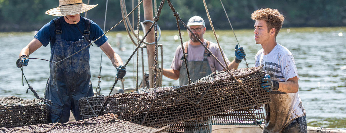 men fishing