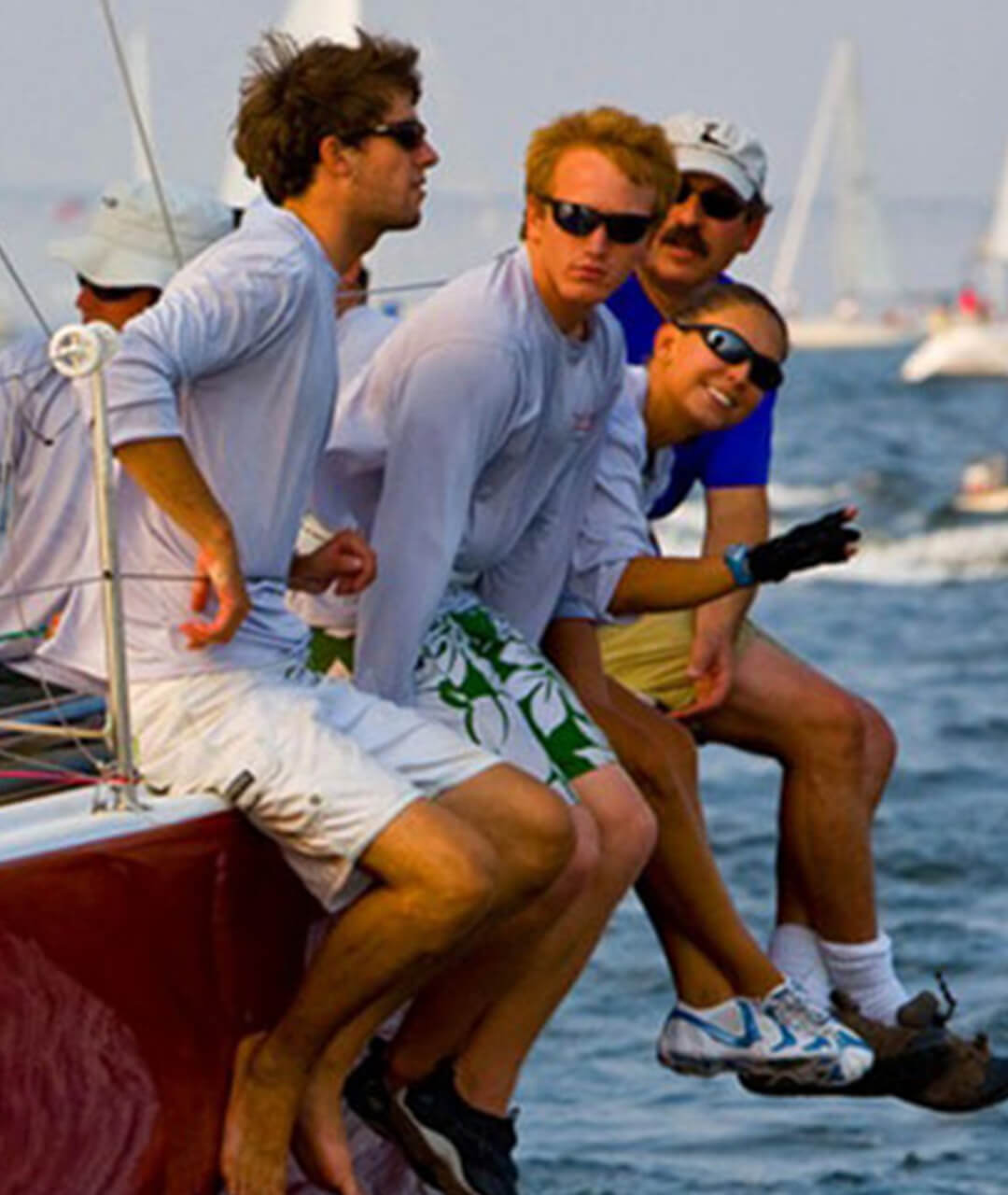 people enjoying a boat ride